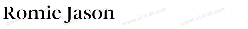 Romie Jason字体转换